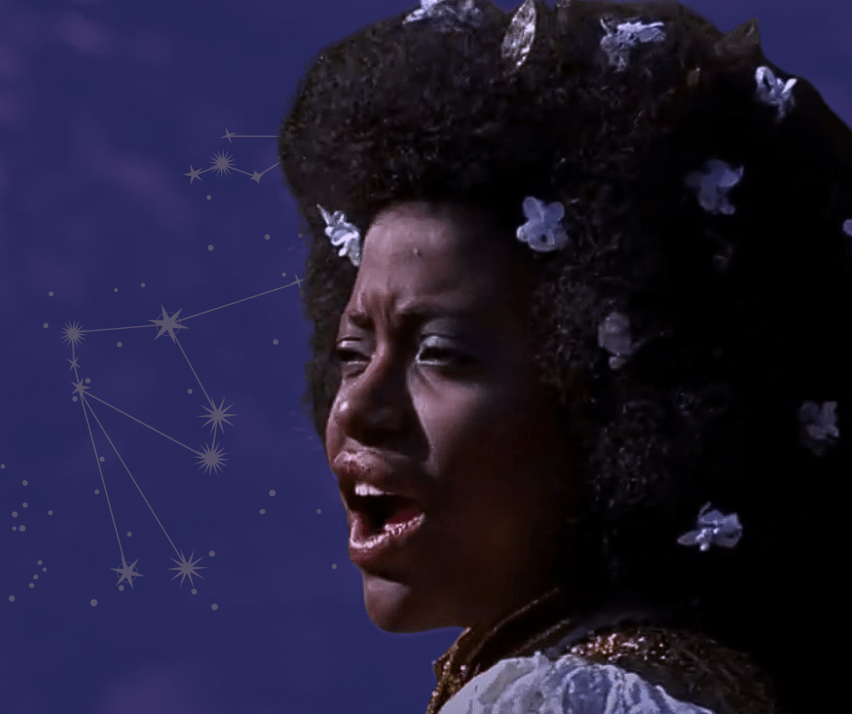 Renn Woods singing Aquarius in the Hair Musical 1979 film